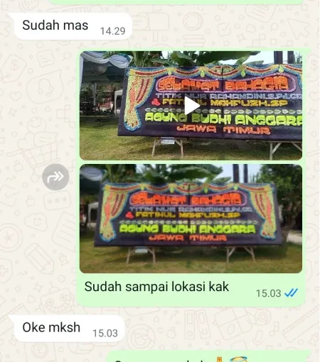 Pengiriman Papan Bunga Jogomulyo Buayan